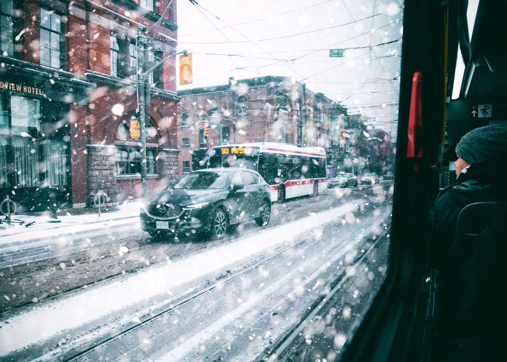 Winter Blizzard in the City